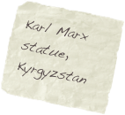 Karl Marx statue, Kyrgyzstan