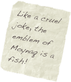 Like a cruel joke, the emblem of Moynaq is a fish!