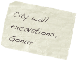 City wall excavations, Gonur