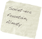 Soviet-era fountain, Almaty