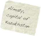 Almaty, capital of Kazakhstan