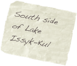 South side of Lake Issyk-Kul